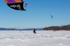 Anse-à-L'Orme, kite surf sur le lac des Deux-Montagnes
